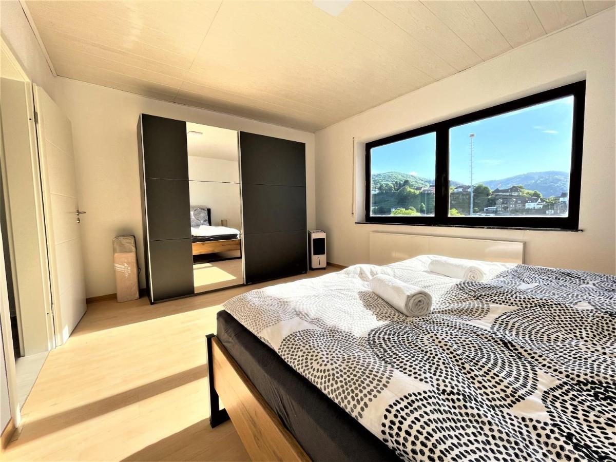 Traumaussicht Kamin Balkon Burgblick 65 Zoll Tv Netflix Sky Joyn Lindenplatz Bullay Exterior foto